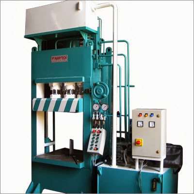 Hydraulic Deep Draw Press With Blank Holder - Color: White & Blue Or As Per Customer Requirement