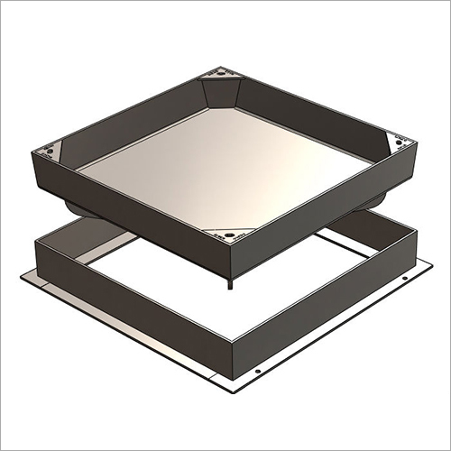 Recessed Manhole Cover - Ductile Iron & Cast Iron, 300x300 Mm To 1200x1200 Mm Size, A15-d400 Load Capacity, 10-30 Kg Weight, No Lock, Painting Coating