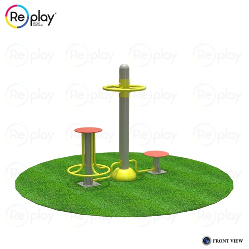Steel And Rope Seated & Standing Twister