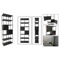 दराज के इनडोर फर्नीचर के साथ बुकशेल्व