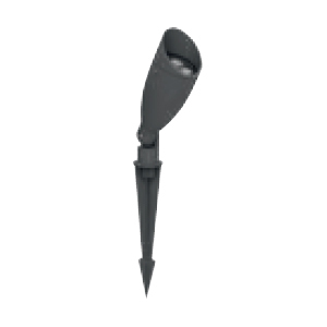 Outdoor Spot Light - Aluminum, Dia: 64mm H: 364mm, Black Color | 4x1 Wattage, 3000K CCT, Durable Design