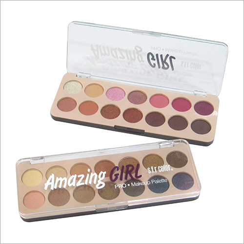 14 Shimmer Eye Shadow Colour Palette - Powder Form, Glitter Effect Eyeliner | Waterproof, Smooth Texture for Women
