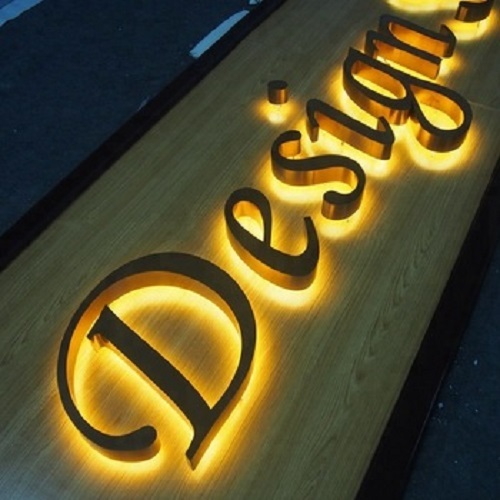 3d Led Back Lit Signage Application: Sign Board