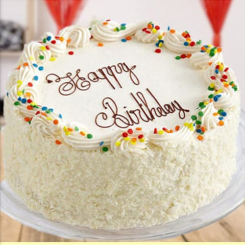 व्हाइट फोफ्रेश केक अतिरिक्त सामग्री: चीनी