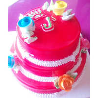2 Tier Grand Birthday Fondant Cake Delivery in Delhi NCR - ₹7,499.00 Cake  Express