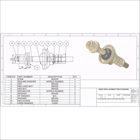 Brass Customized Transformer Bushing Parts Phase: Three Phase