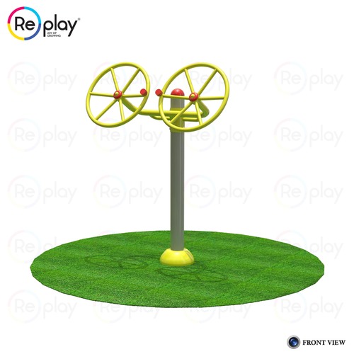 Steel And Rope Tai-Chi Spinner 2 Wheel