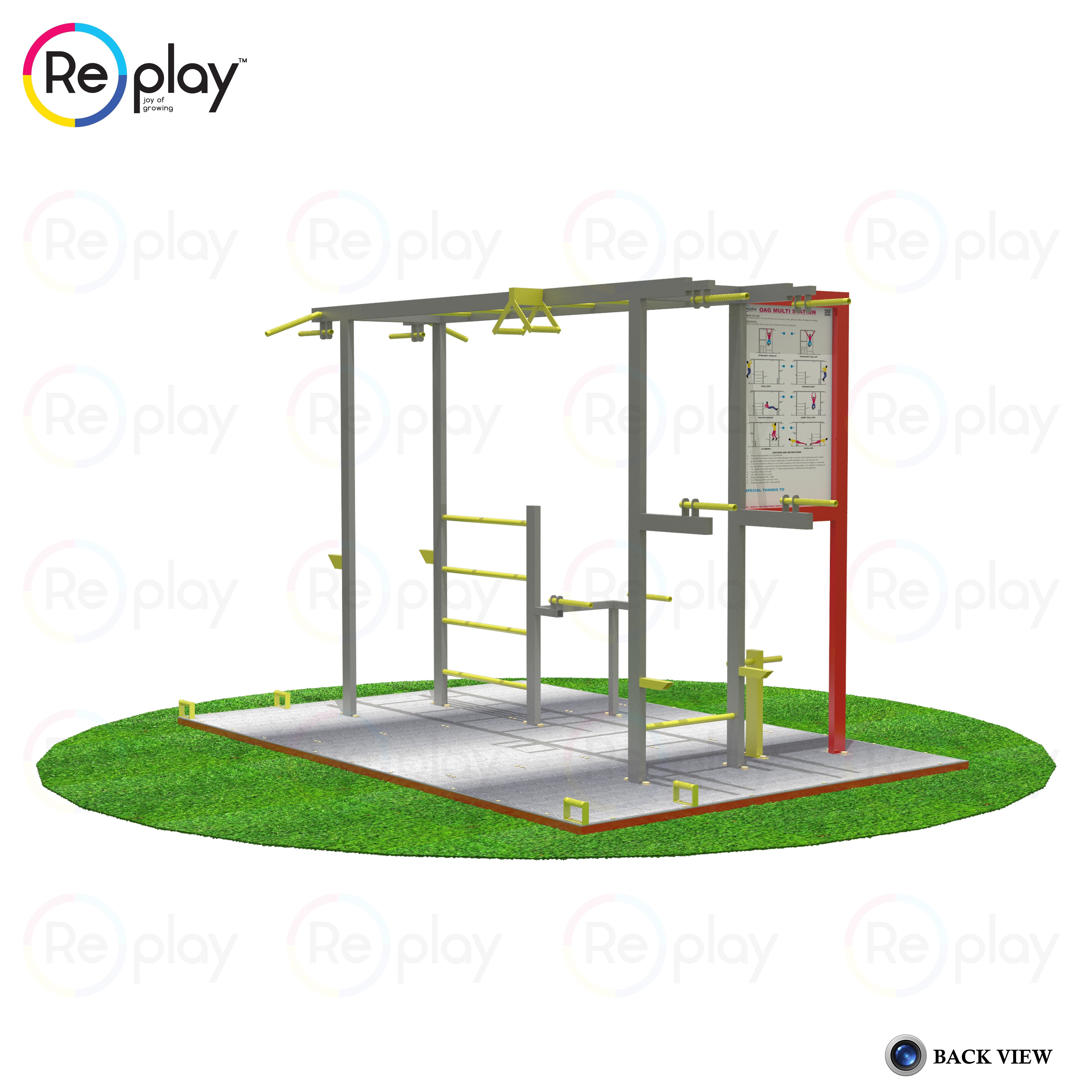Steel And Rope Multi Gym Station