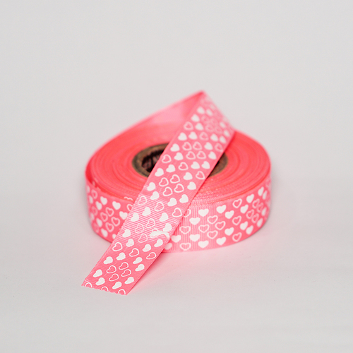 पर्पल ग्रॉस ग्रेन हार्ट प्रिंटेड