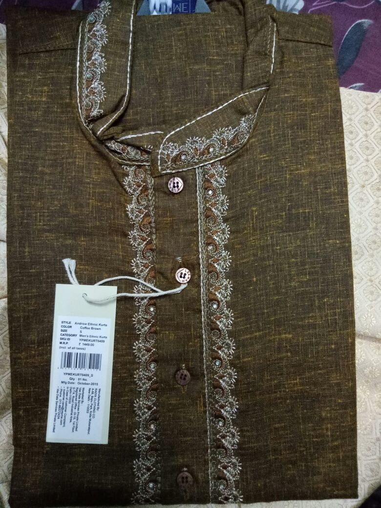 Men's Wear Kurta - Heavy Quality Cotton, Size M-3xl | Breathable, Washable, Embroidered Design