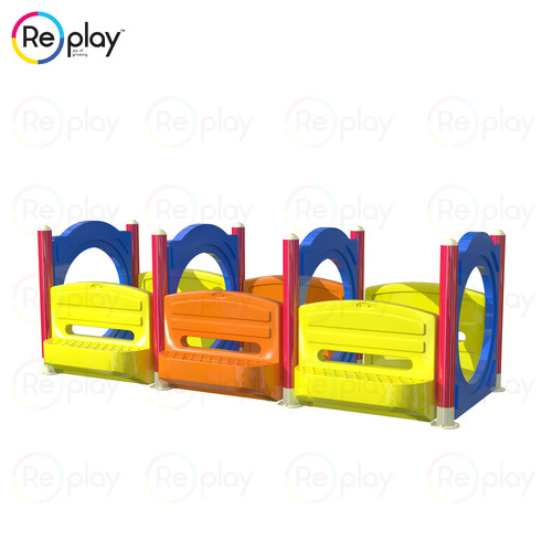 Steel And Rope Hurdles Crawling Tunnel