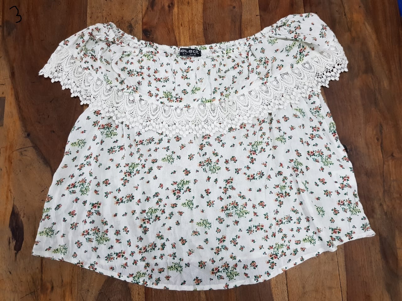 Top - Cotton, Sizes: S, M, L, Xl, Color: Blue | Comfortable Cotton, Stylish Design, Embroidered Detail, Polybag Packaging