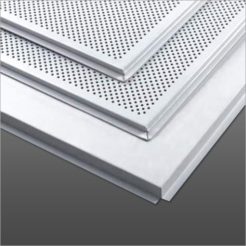 METTALIKA Metal LAY IN Ceiling Panels - Galvanized Sheet, 600 x 600 mm, 0.5 mm Thickness | NRC Rating: 0.55 to 0.75, 1.8 mm Perforation