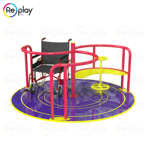 Steel And Rope Specially Able Merry Go Round