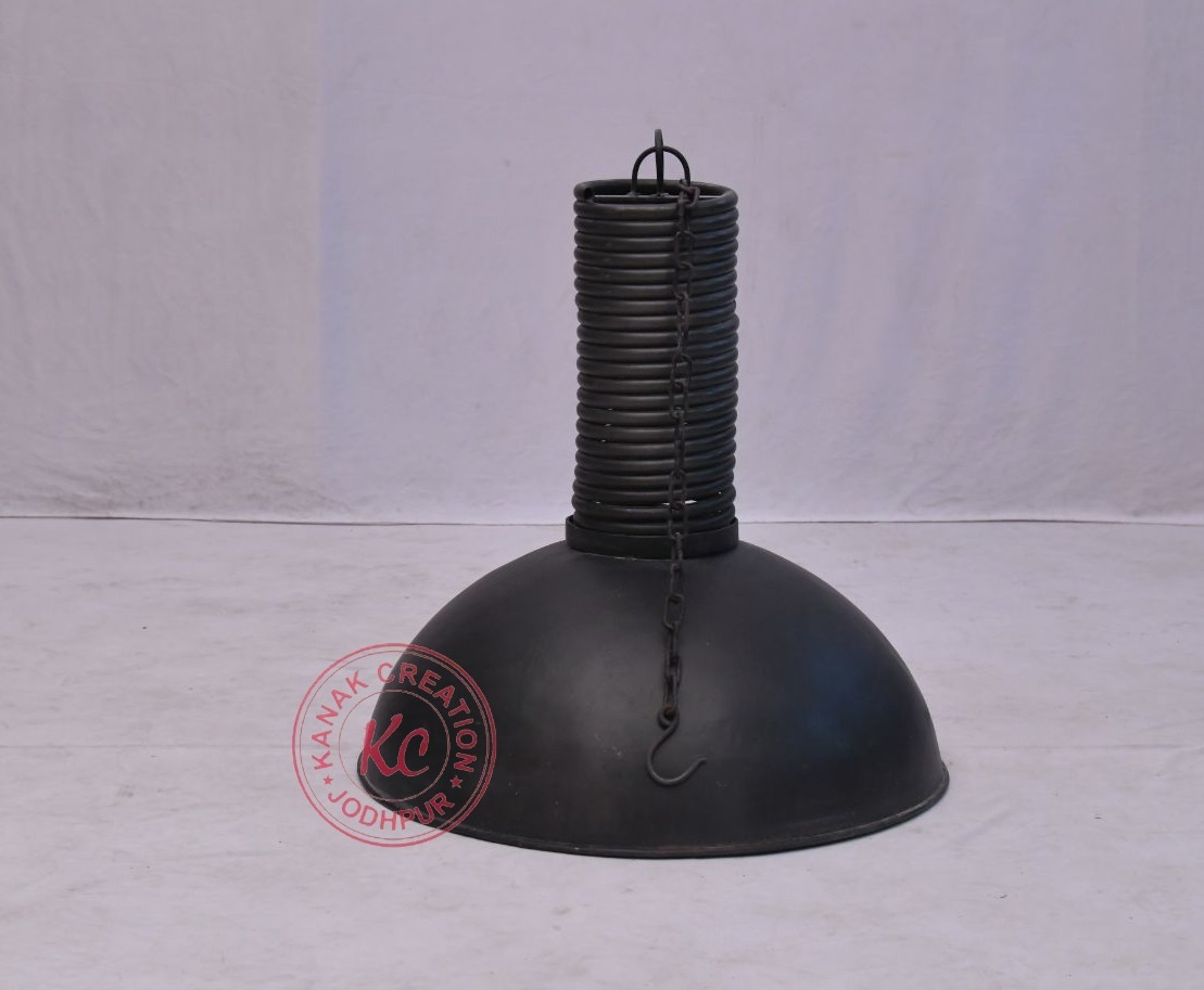 Handmade Matt Black Industrial Lamp Shade