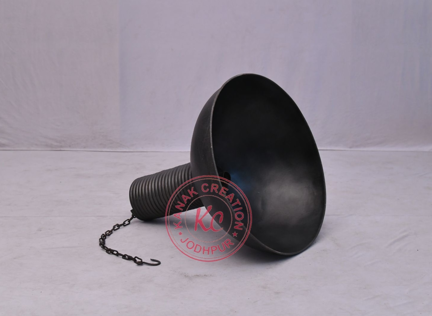 Handmade Matt Black Industrial Lamp Shade