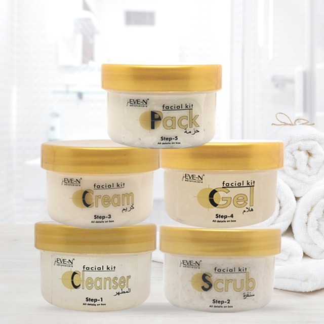 Eve-n Luxury Facial Kit 5 In 1 Pearl Wt. 108 G Easy To Use