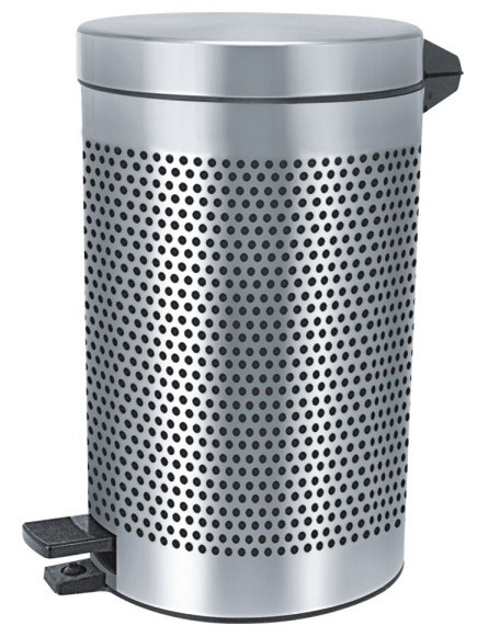 Pedal Dustbin - Stainless Steel, 7x10, 8x12, 10x14 Inches | Silver Color, Leak Proof, Rust Proof, Matt And Glossy Finish, Hygienic Design, Space Saving