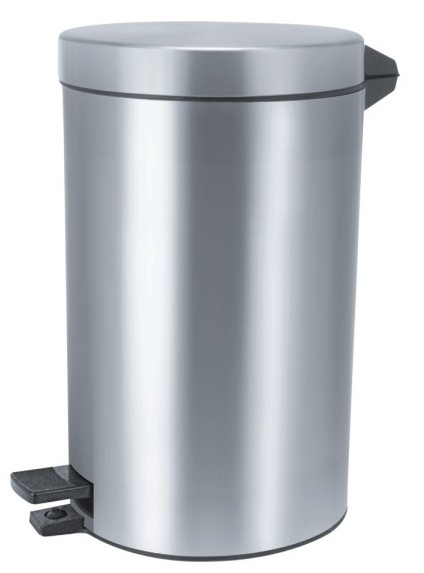 Pedal Dustbin - Stainless Steel, 7x10, 8x12, 10x14 Inches | Silver Color, Leak Proof, Rust Proof, Matt And Glossy Finish, Hygienic Design, Space Saving