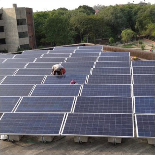 Black Rooftop Solar Power Plant