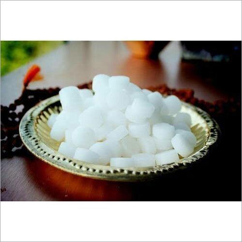 Smokeless Camphor Tablet - 2mm-10mm Diameter, 99.5% Purity | Non Toxic, White Color, Indian Temple Style