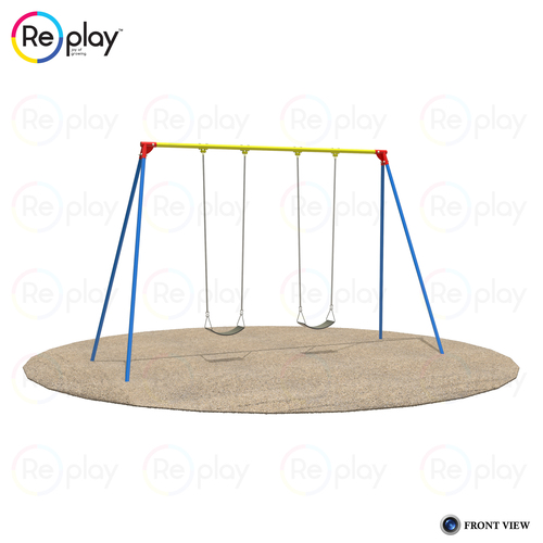 Steel And Rope 2 Seater Swing