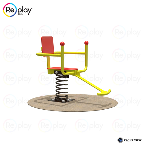 Single Seater Rider - B Class Pipe & HDPE, 2.2x1.3x2.2ft Size | Ages 5 to 12, Max User Weight 50kg