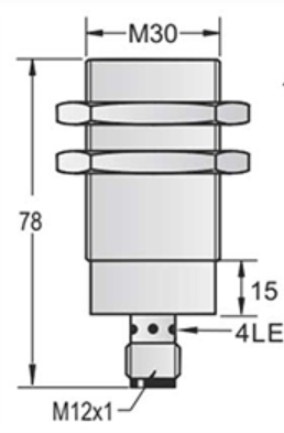 M30 Inductive Proximity Sensor Shielded Ac No Nc Sn10mm Connector Accuracy: 2 %