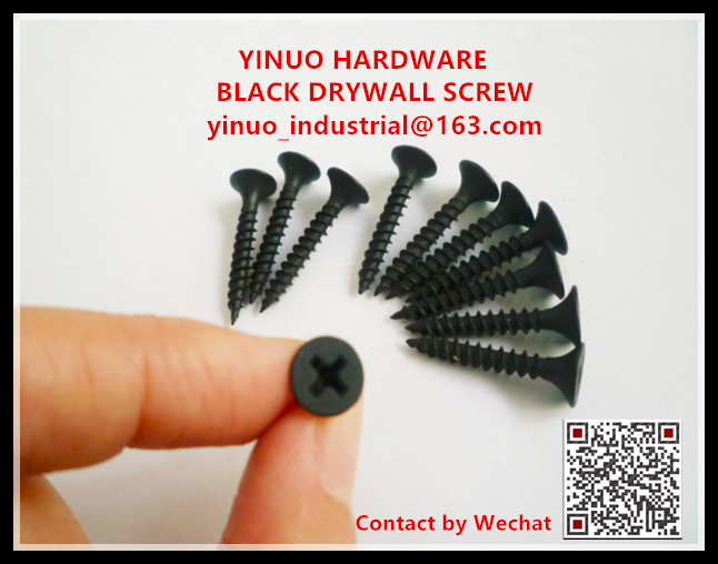 Round Grey And Black Phosphated Drywall Screws