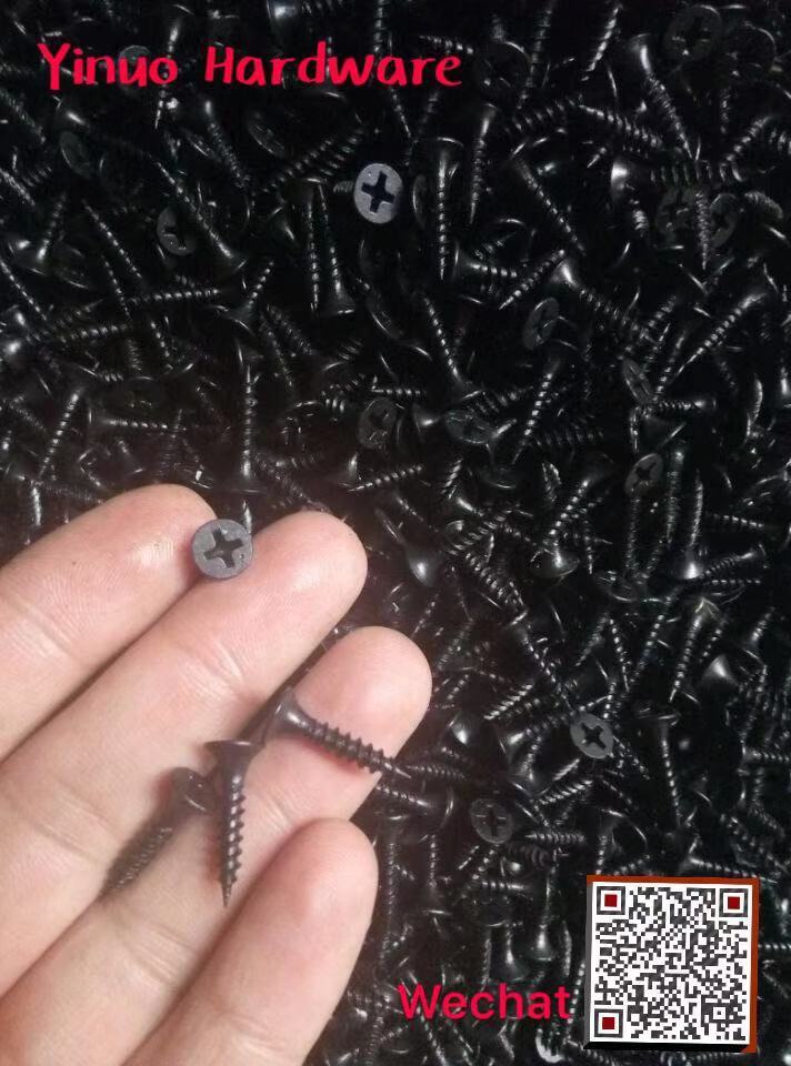 Round Grey And Black Phosphated Drywall Screws