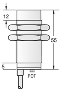 M30 Inductive Proximity Sensor - Brass Nickel Plated, 30x55mm Dimensions, 10-36vdc Voltage Range | Ip67 Protection, Led Indicator, Npn/pnp Output, 15mm Sensing Distance, 24-month Warranty