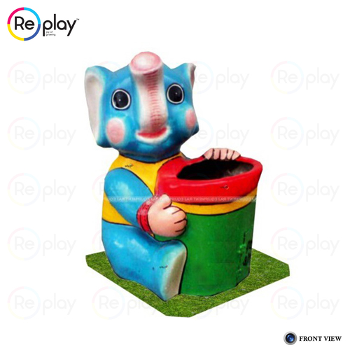 Elephant Dustbin - 20 Ltr Capacity, FRP Material Design - Durable Waste Management Solution
