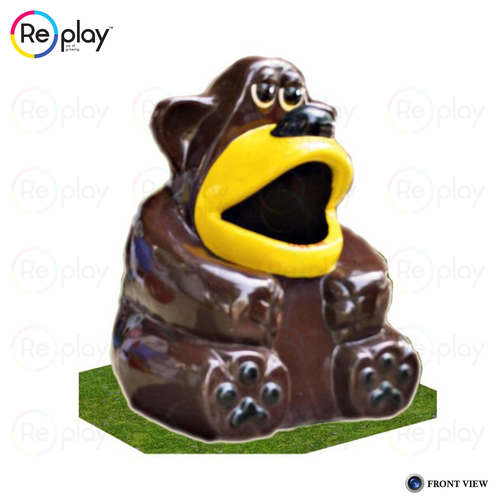 Bear Dustbin - 50L Capacity, FRP Material, Eco-Friendly Waste Management Solution