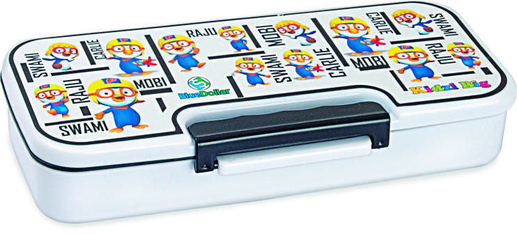 Kidzi Big Plastic Pencil Box - Plastic, Various Designs And Sizes, Multi-color | Eye-catching Look, Artistic Graphic Design, Sturdy And Durable