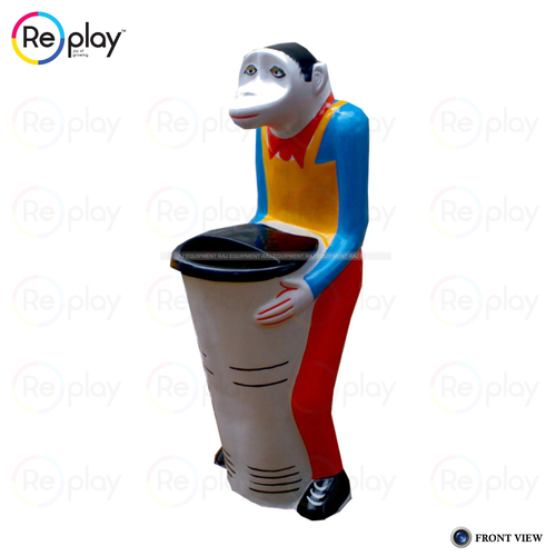 Monkey Dustbin - 50L FRP Waste Management Solution | Durable, Eco-Friendly Design, Ideal for Public Spaces