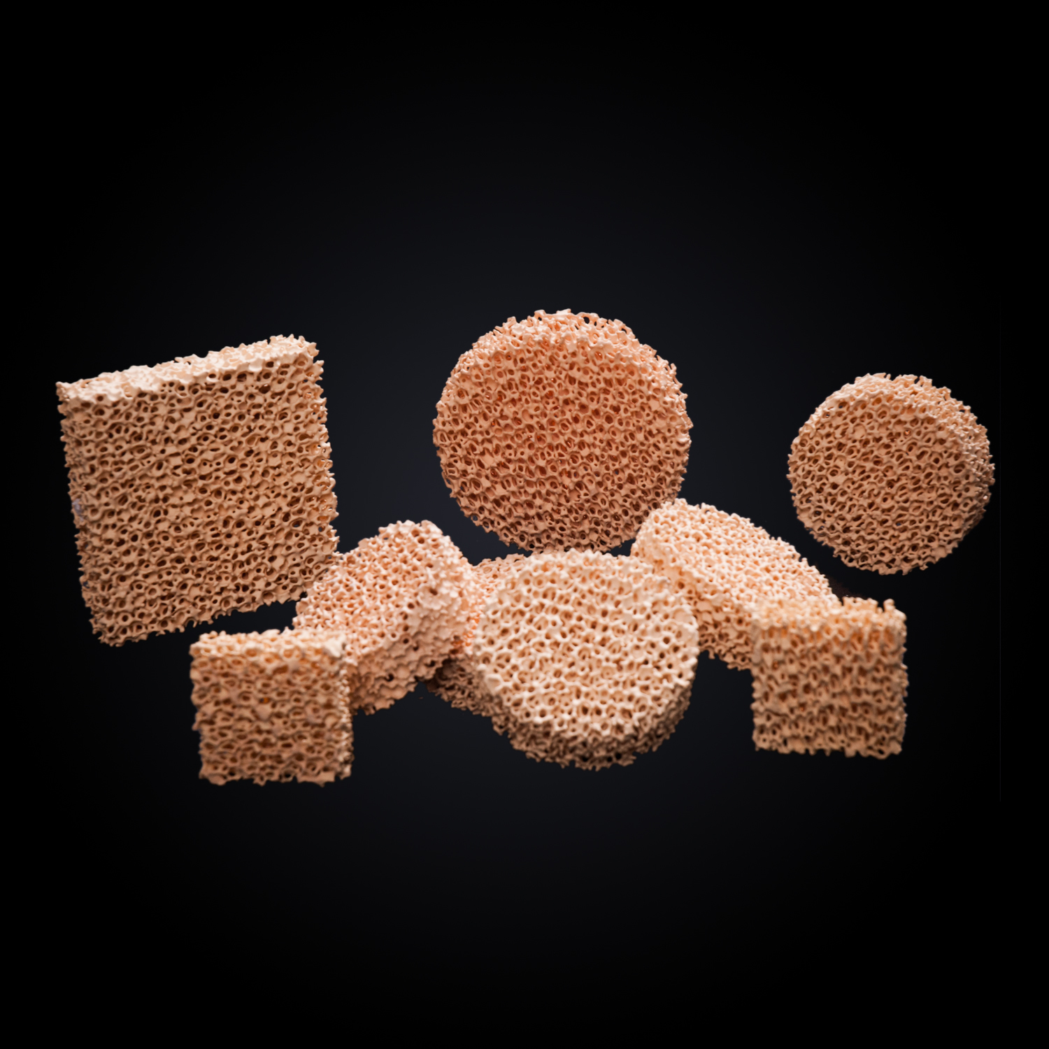 10-40ppi Zirconia Ceramic Foam Filter For Foundry Diameter: 30-600 Millimeter (Mm)