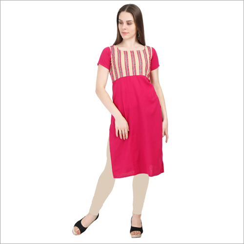 Available In Multicolored Ladies Halfsleeve Kurti
