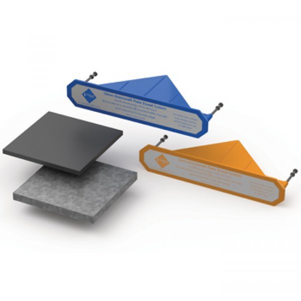 Diamond Dowel - Abs & Ms Plate, 8" X 6", Load Transfer Device, Prevents Joint Cracking, No Breakage, Surface Floor Stabilizer, 600g