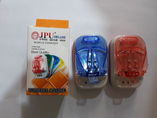 Universal Charger - Plastic, 80x50x30 mm, 50g | Input Voltage: 100-240V, Output Voltage: 5V, Output Current: 1A, Charges Mobile Devices