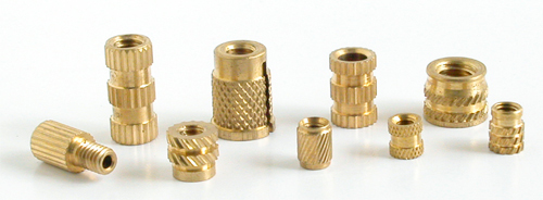 Brass Moulding Insert - Free Cutting Brass IS 319 Type (I), 1/8 to 3/4 Inches Size Range | CNC Machined, Custom Thread Options, Various Finishes