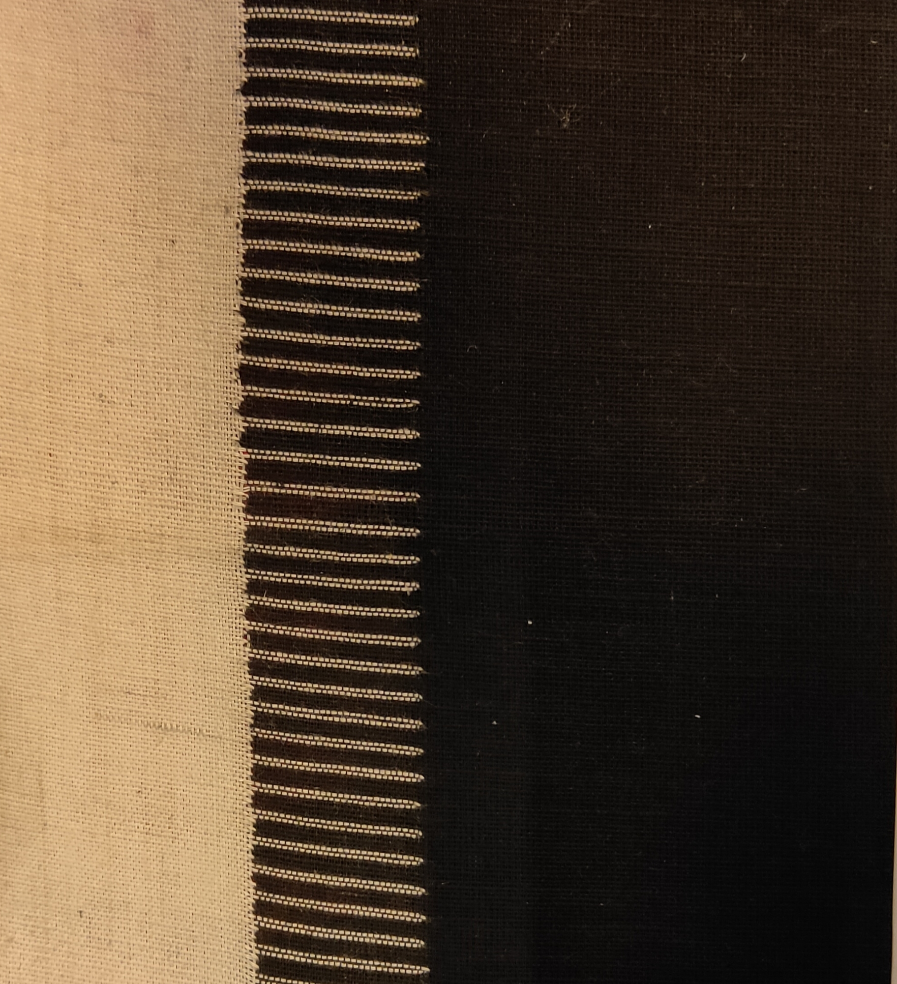 Raw Cotton Jamdani Fabric - 50-100 Gsm, Grey And White Decorative Motifs With Gold Thread
