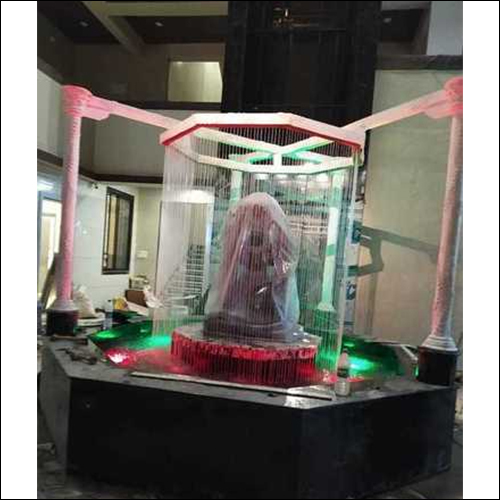 Multiple Color Glass Curtain Fountain