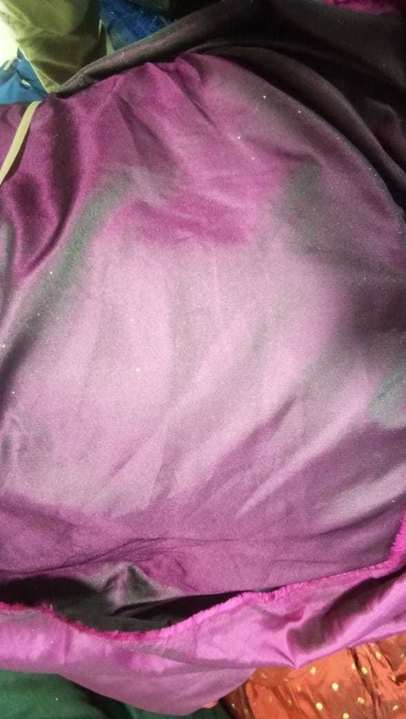 Taffeta Satin Fabric - 100m Length, 56 Size, Plain Pattern, Wine & Maroon Colors | Soft, Light Weight, Washable, Exceptional Shine