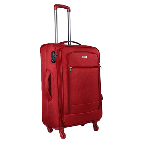 Available In Multicolored 4 Wheel Plain Trolley Bag