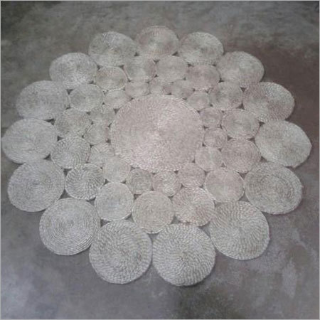 Plain Jute Bubble Carpet