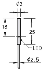 M3 Ultra Small Inductive Proximity Sensor Shielded Long Sensing Distance Accuracy: 2 %