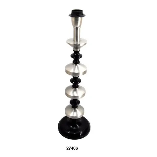Silver And Black Table Lamp