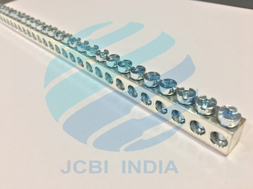Brass Neutral Bars - High Grade Brass IS 319 Type (I), Excellent Heat Resistance, Customizable Length and Threads, Superior Inoxidability