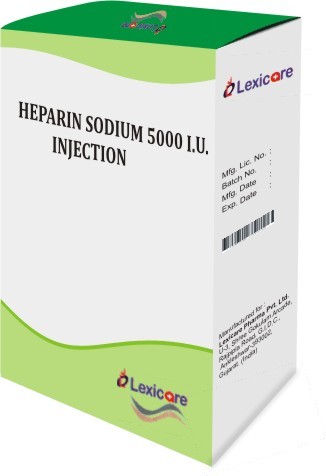 Heparin Sodium Injection - Liquid Form, 5000 Units | Suitable For All, Store at Normal Temperature