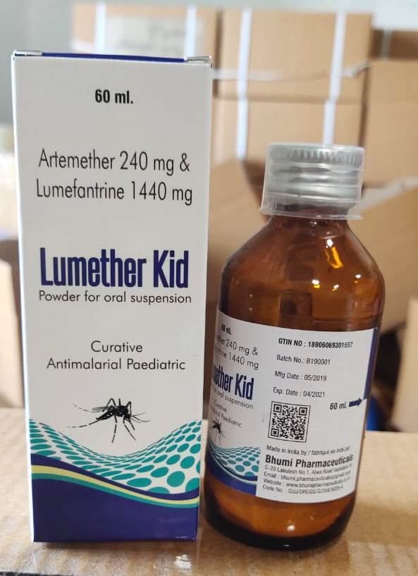 Artemether And Lumefantrine Dry Syrup